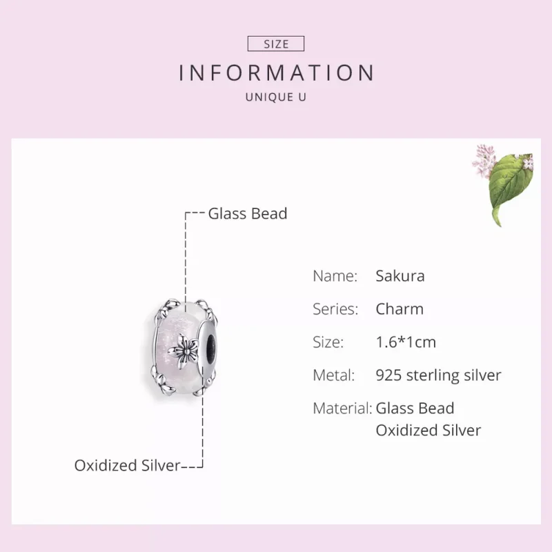 (immagine per) Charm tipo Pandora Sakura - SCC1302 - Visualizza 3