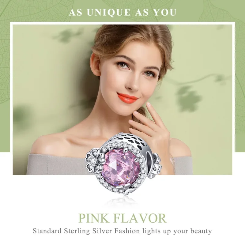 (immagine per) Charm tipo Pandora Sapore rosa - SCC904 - Visualizza 6