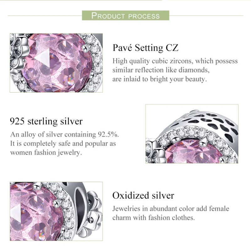 (immagine per) Charm tipo Pandora Sapore rosa - SCC904 - Visualizza 7