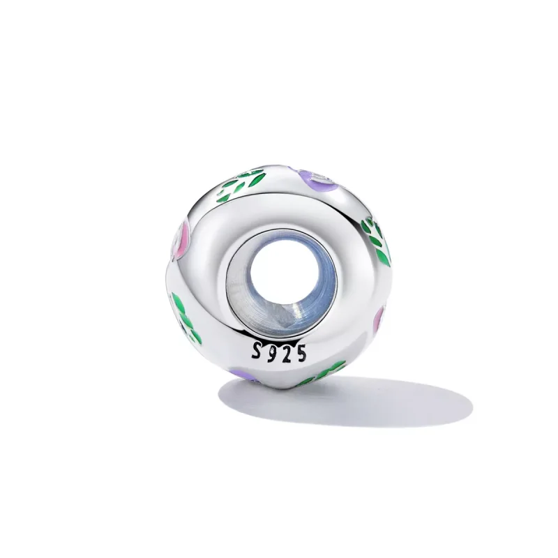(immagine per) Charm tipo Pandora Scarabocchio di fiori - BSC596 - Visualizza 3
