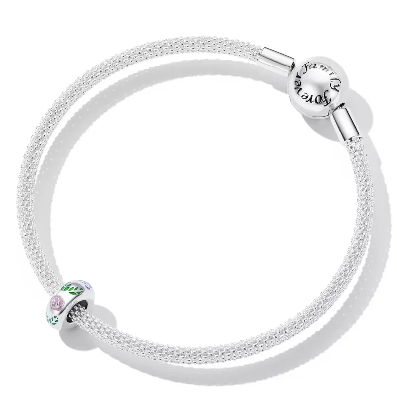 (immagine per) Charm tipo Pandora Scarabocchio di fiori - BSC596 - Visualizza 5