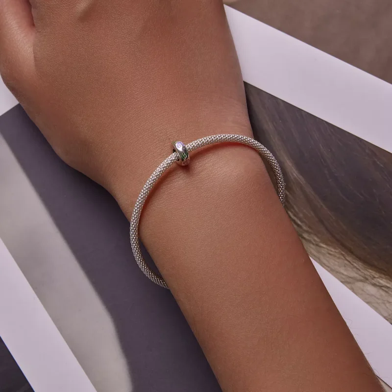 (immagine per) Charm tipo Pandora Scarabocchio di fiori - BSC596 - Visualizza 6