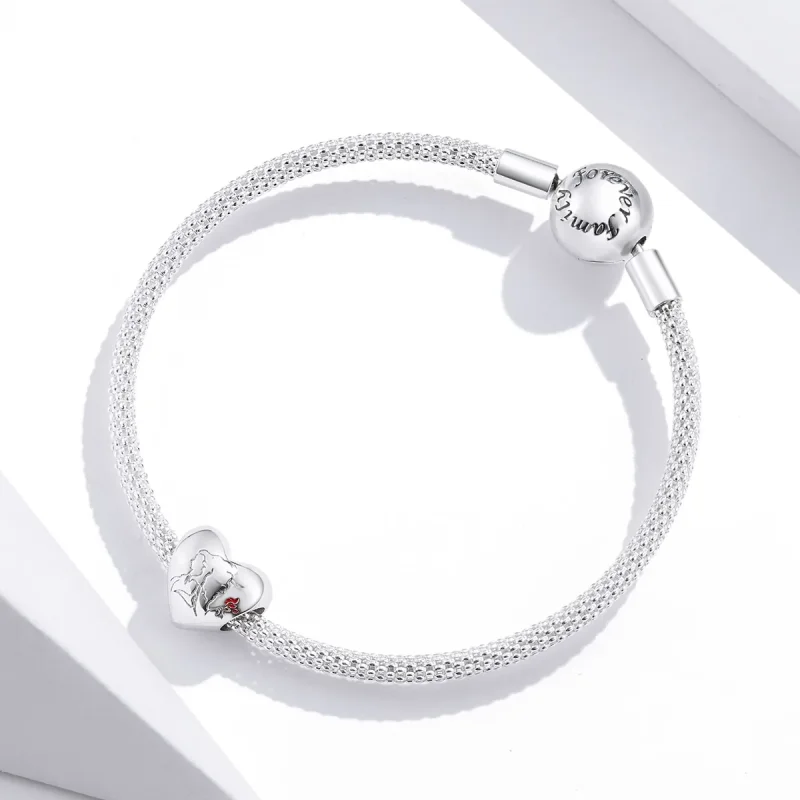 (immagine per) Charm tipo Pandora Schizzo d'amore - BSC321 - Visualizza 3