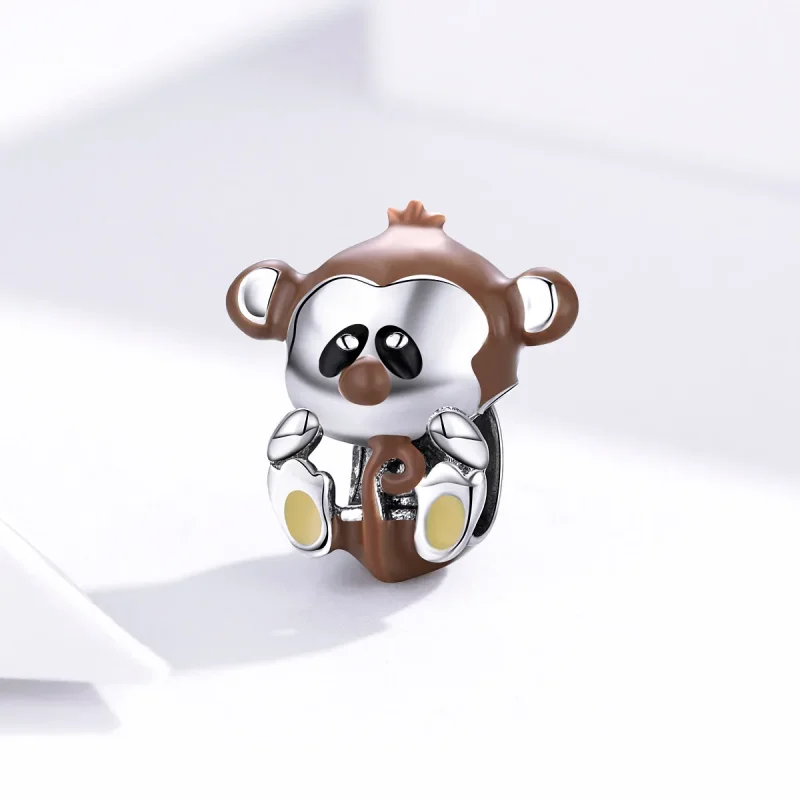 (immagine per) Charm tipo Pandora Scimmia - BSC125 - Visualizza 2