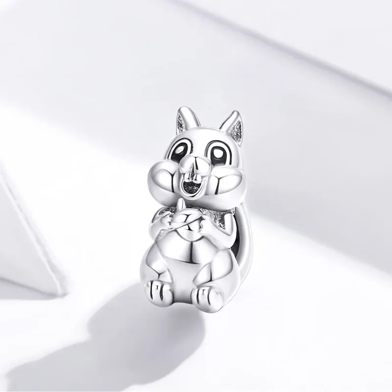 (immagine per) Charm tipo Pandora Scoiattolo carino - BSC338 - Visualizza 2