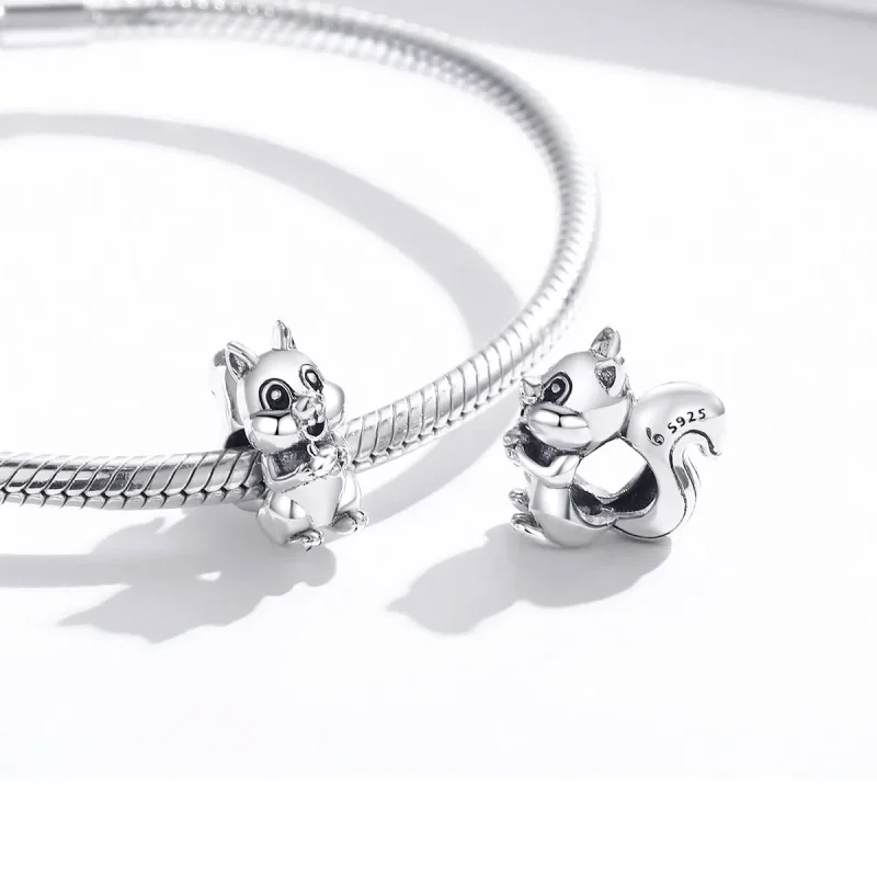 (immagine per) Charm tipo Pandora Scoiattolo carino - BSC338 - Visualizza 4