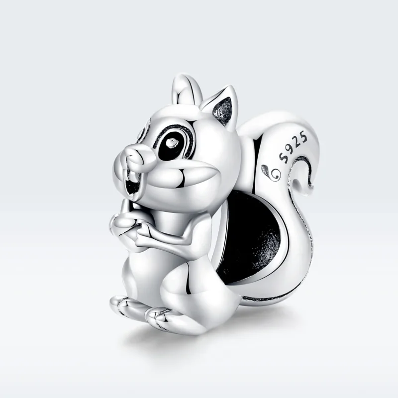 (immagine per) Charm tipo Pandora Scoiattolo carino - BSC338 - Visualizza 5