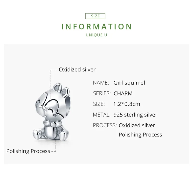 (immagine per) Charm tipo Pandora Scoiattolo - SCC1869 - Visualizza 7