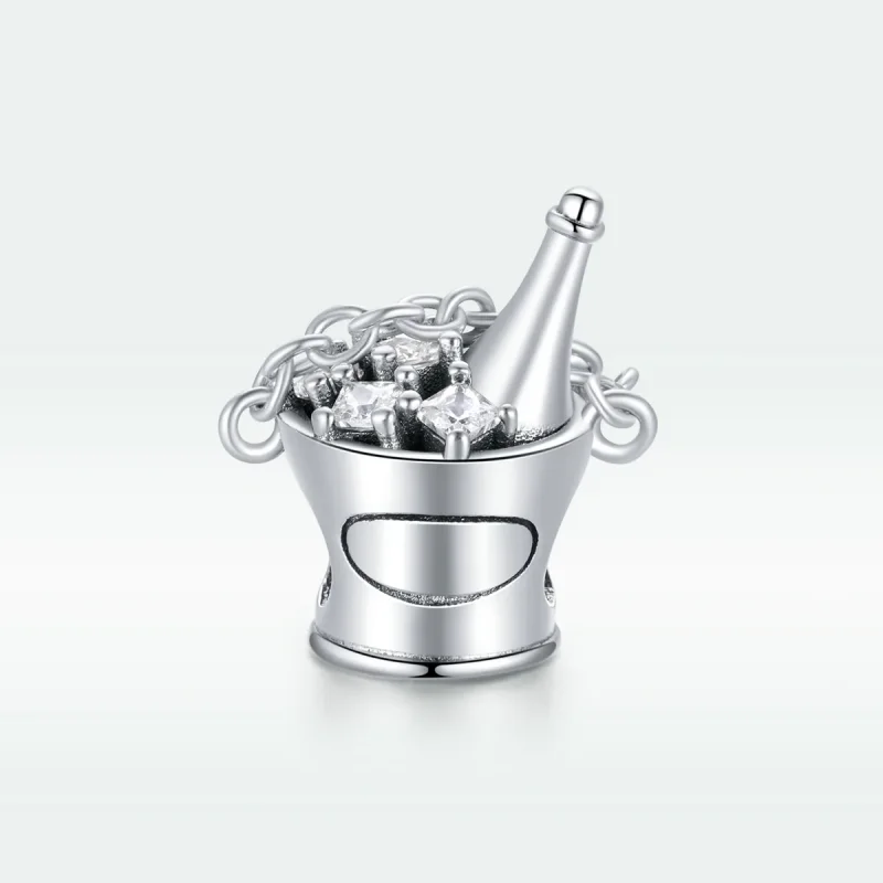 (immagine per) Charm tipo Pandora Secchio di Champagne - SCC1687 - Visualizza 5