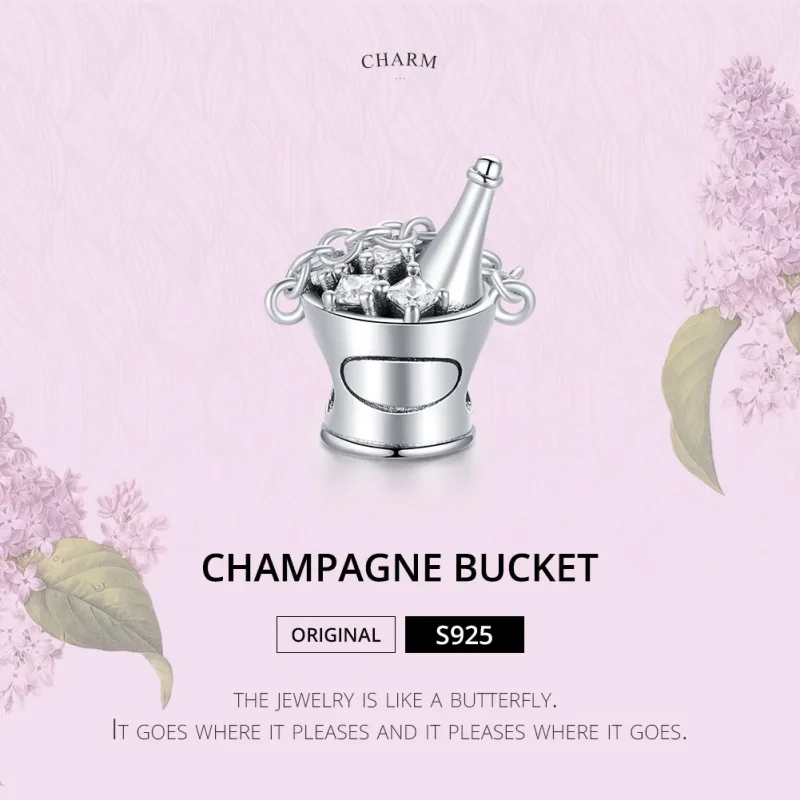 (immagine per) Charm tipo Pandora Secchio di Champagne - SCC1687 - Visualizza 6