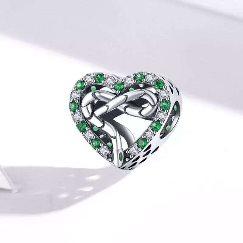 (immagine per) Charm tipo Pandora Serpente del cuore - BSC507 - Visualizza 2