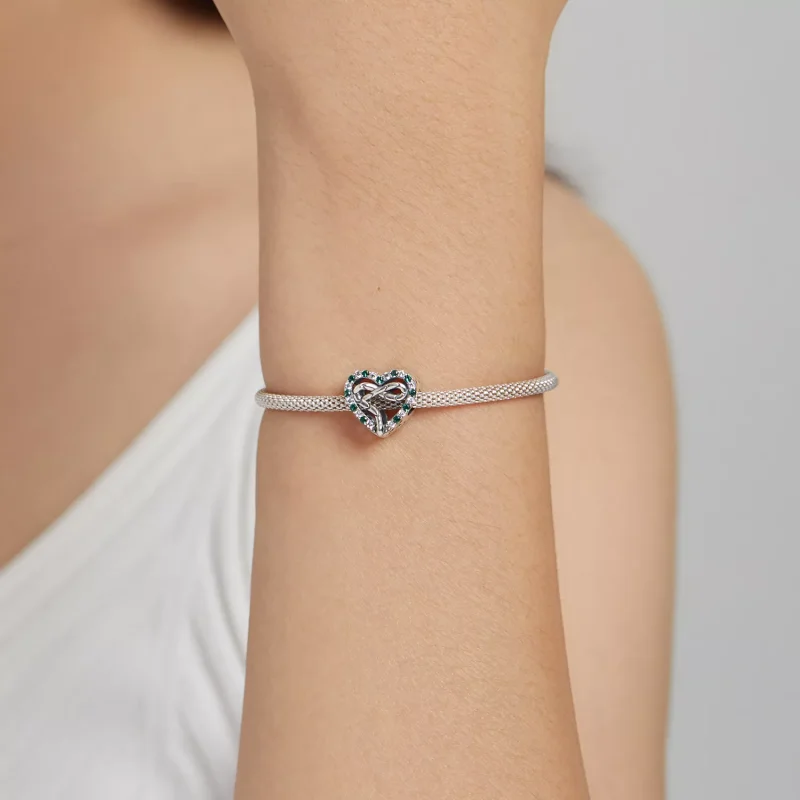 (immagine per) Charm tipo Pandora Serpente del cuore - BSC507 - Visualizza 5