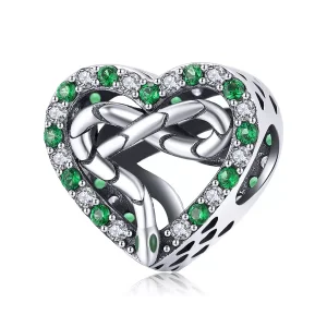 Charm tipo Pandora Serpente del cuore - BSC507 (immagine per) Charm tipo Pandora Serpente del cuore - BSC507