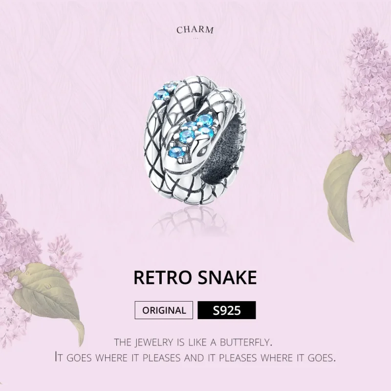 (immagine per) Charm tipo Pandora Serpente retrò - SCC1351 - Visualizza 5