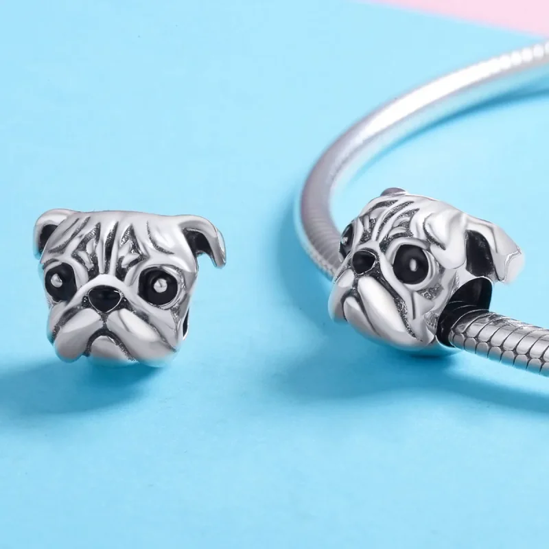 (immagine per) Charm tipo Pandora Shar-Pei cane - SCC834 - Visualizza 3