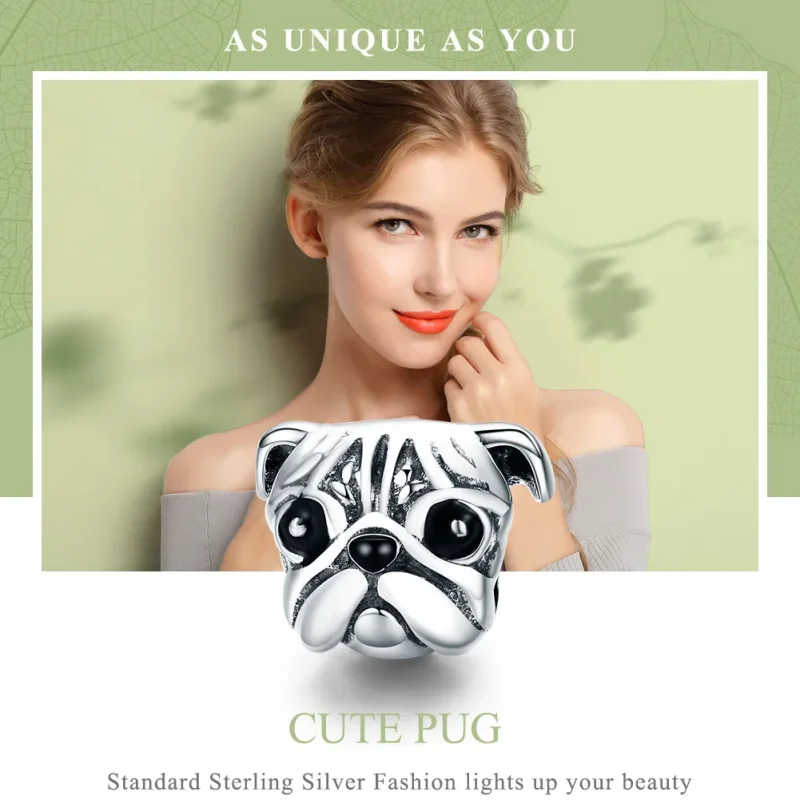 (immagine per) Charm tipo Pandora Shar-Pei cane - SCC834 - Visualizza 6