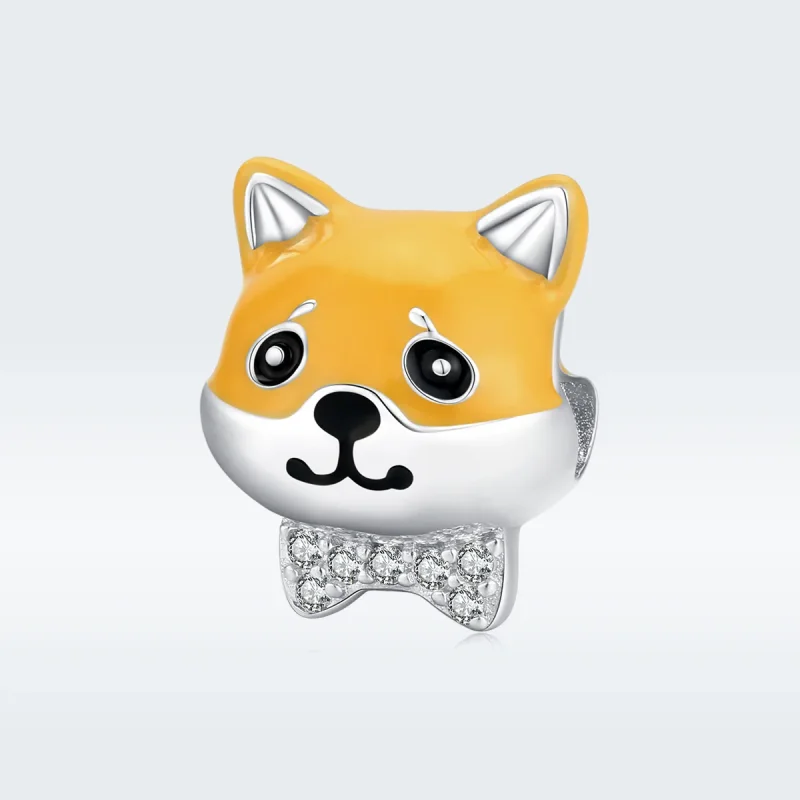 (immagine per) Charm tipo Pandora Shiba Inu - BSC188 - Visualizza 5