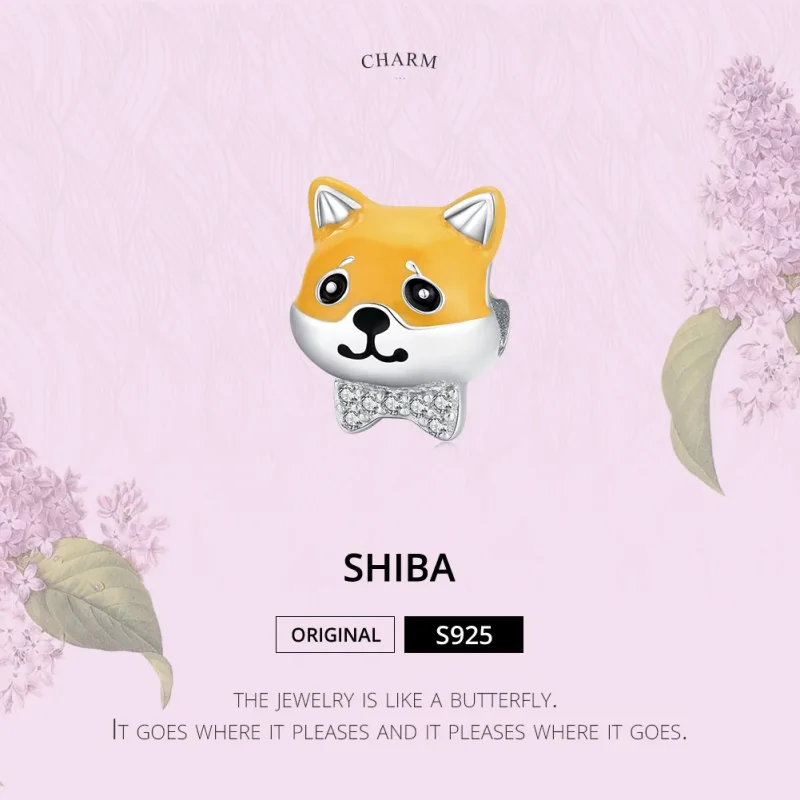 (immagine per) Charm tipo Pandora Shiba Inu - BSC188 - Visualizza 6