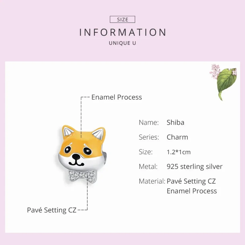 (immagine per) Charm tipo Pandora Shiba Inu - BSC188 - Visualizza 7