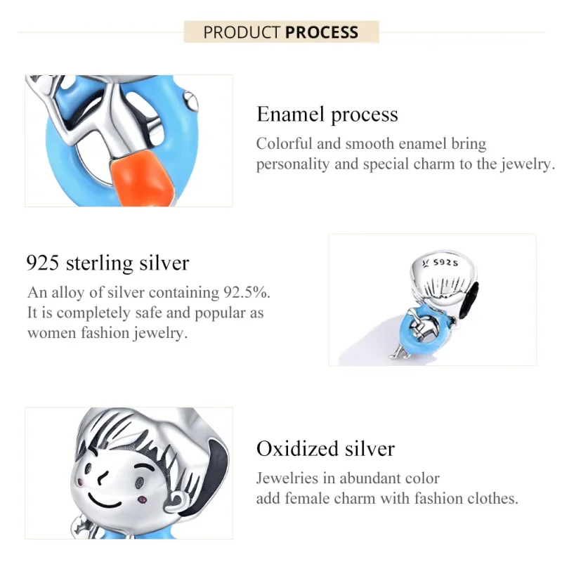 (immagine per) Charm tipo Pandora Shunshine bambino - SCC1526 - Visualizza 7