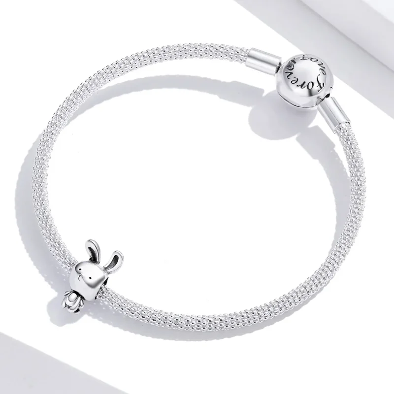 (immagine per) Charm tipo Pandora Simpatico coniglietto - SCC1517 - Visualizza 3