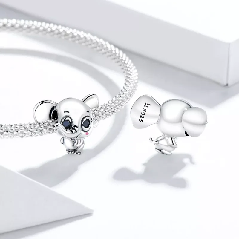 (immagine per) Charm tipo Pandora Simpatico elefantino - SCC1646 - Visualizza 3