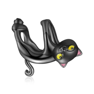 (immagine per) Charm tipo Pandora Simpatico gatto nero - BSC520