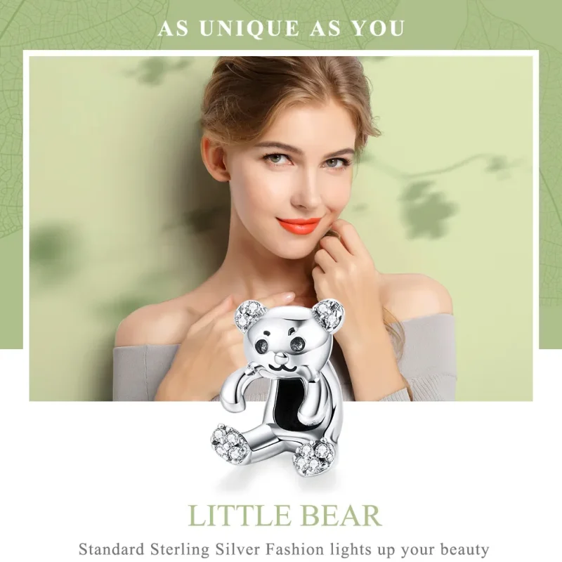 (immagine per) Charm tipo Pandora Simpatico orso - SCC984 - Visualizza 6