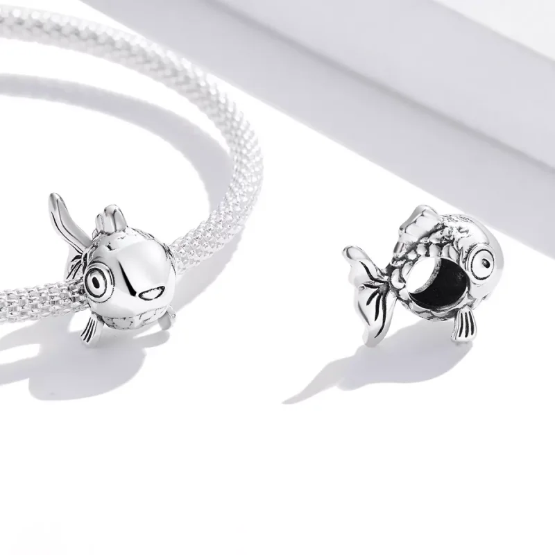 (immagine per) Charm tipo Pandora Simpatico pesce rosso - BSC543 - Visualizza 4