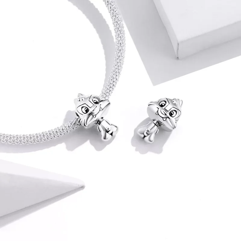 (immagine per) Charm tipo Pandora Simpatico scoiattolo - BSC323 - Visualizza 4