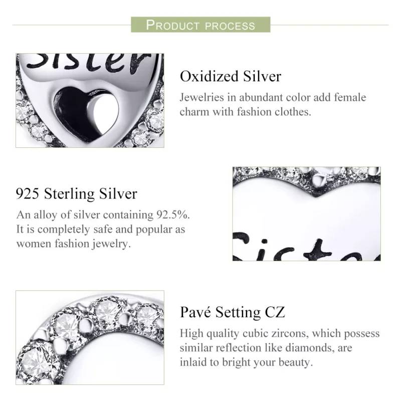 (immagine per) Charm tipo Pandora Sorella - SCC1141 - Visualizza 4
