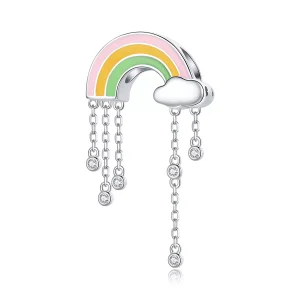 (immagine per) Charm tipo Pandora Sorriso arcobaleno - BSC418