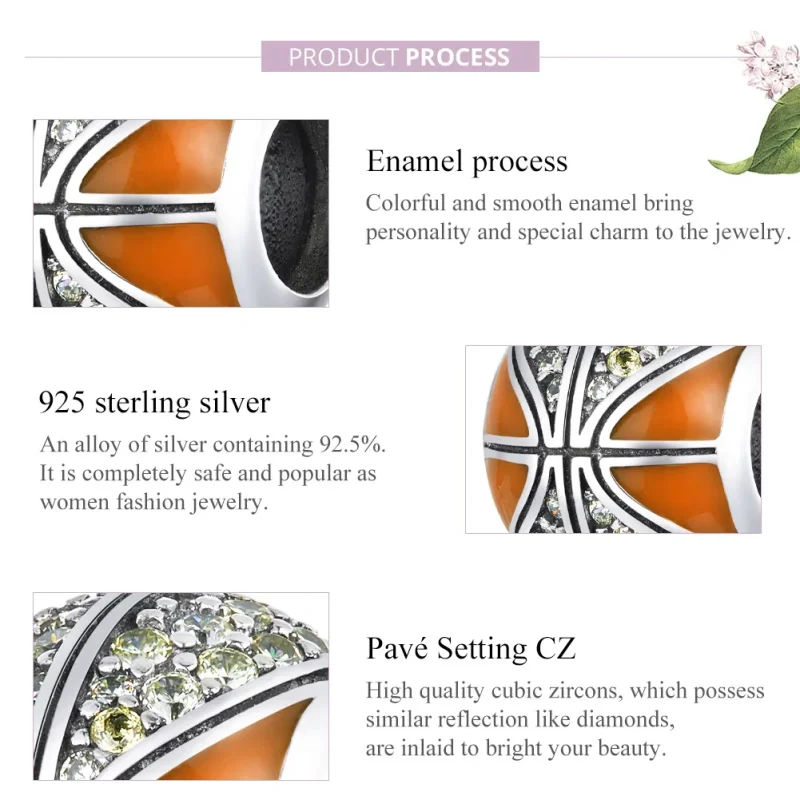 (immagine per) Charm tipo Pandora Spirito del basket - SCC1506 - Visualizza 8