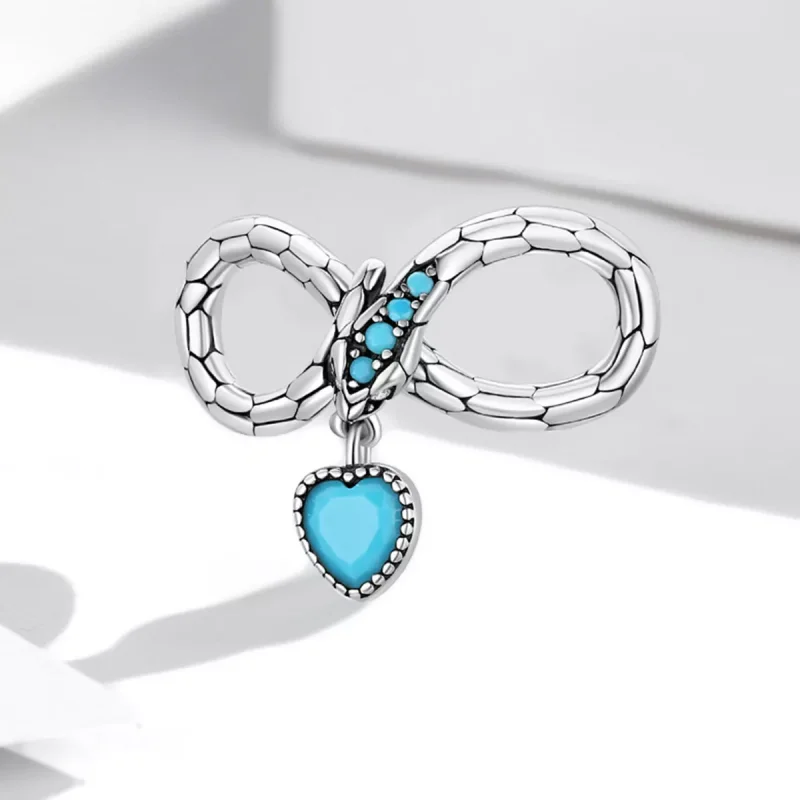 (immagine per) Charm tipo Pandora Spirito Serpente Amore Infinito - SCC2004 - Visualizza 2