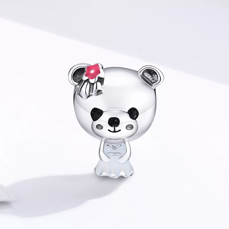 (immagine per) Charm tipo Pandora Sposa Orso - SCC1474 - Visualizza 2