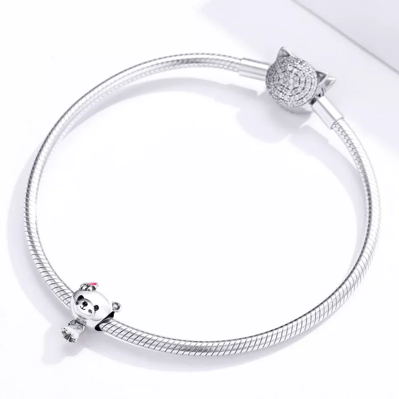 (immagine per) Charm tipo Pandora Sposa Orso - SCC1474 - Visualizza 3