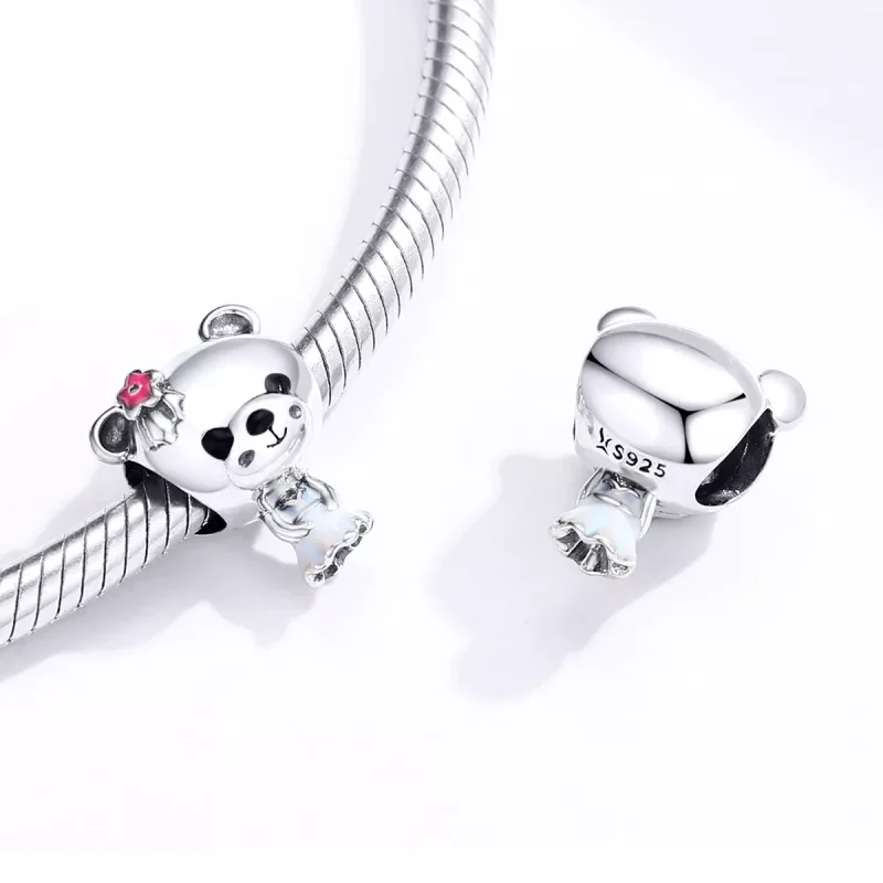 (immagine per) Charm tipo Pandora Sposa Orso - SCC1474 - Visualizza 4
