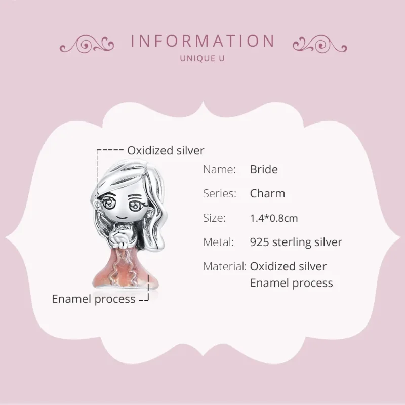 (immagine per) Charm tipo Pandora Sposa - SCC1811 - Visualizza 6