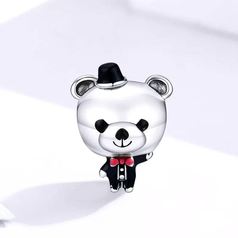 (immagine per) Charm tipo Pandora Sposo Orso - SCC1473 - Visualizza 2