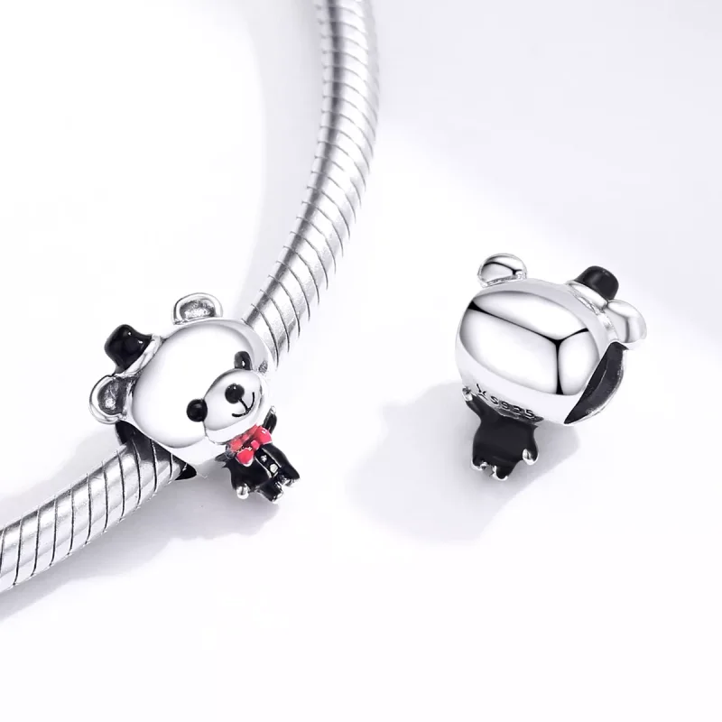 (immagine per) Charm tipo Pandora Sposo Orso - SCC1473 - Visualizza 4