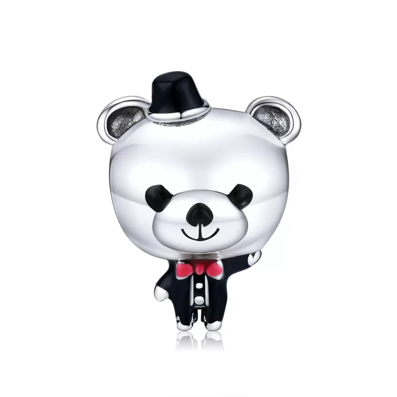 (immagine per) Charm tipo Pandora Sposo Orso - SCC1473