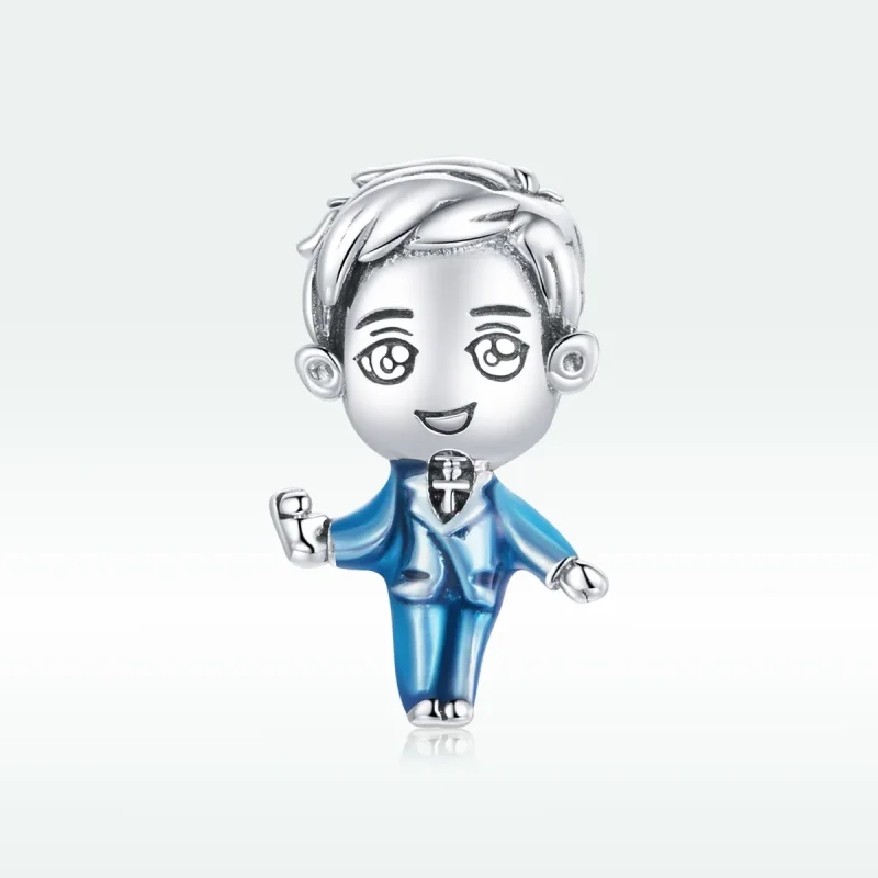 (immagine per) Charm tipo Pandora Sposo - SCC1812 - Visualizza 5