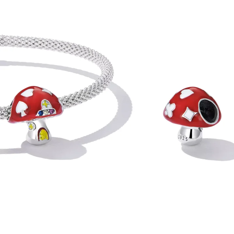 (immagine per) Charm tipo Pandora Squisita casa dei funghi - SCC2246 - Visualizza 4