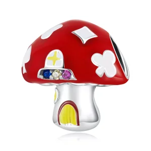 (immagine per) Charm tipo Pandora Squisita casa dei funghi - SCC2246