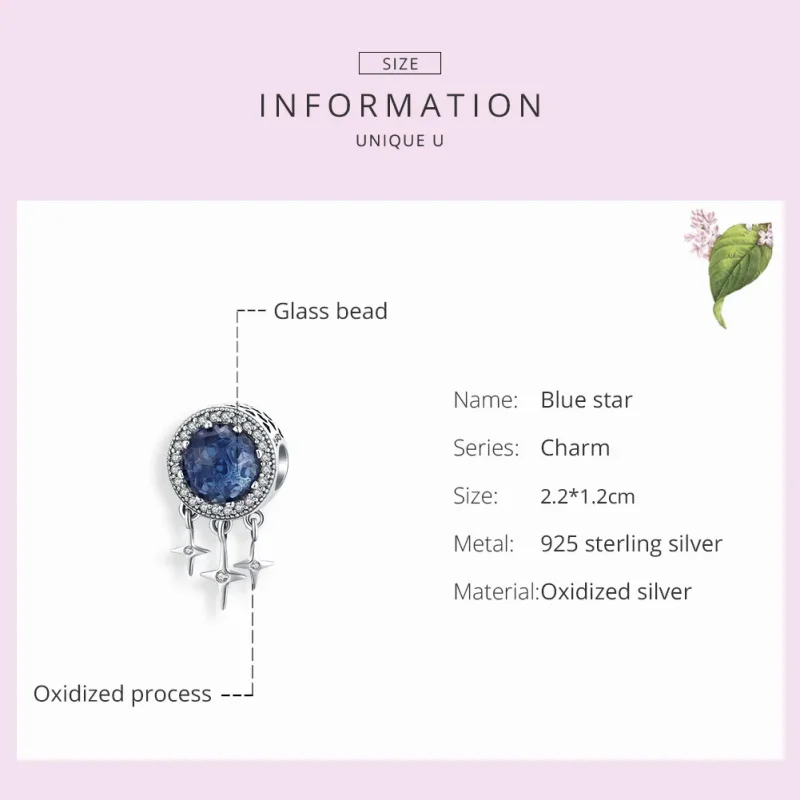 (immagine per) Charm tipo Pandora Stella blu - SCC1432 - Visualizza 7