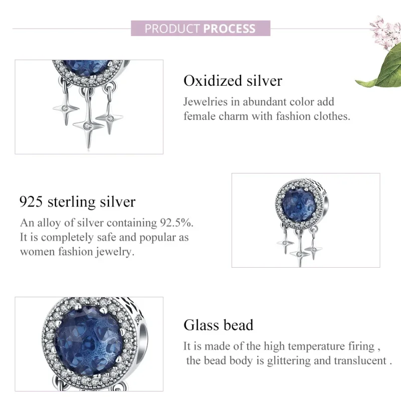 (immagine per) Charm tipo Pandora Stella blu - SCC1432 - Visualizza 8