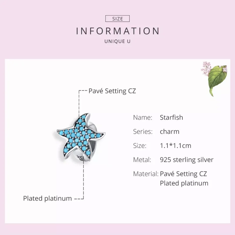 (immagine per) Charm tipo Pandora Stella marina - SCC1313 - Visualizza 3