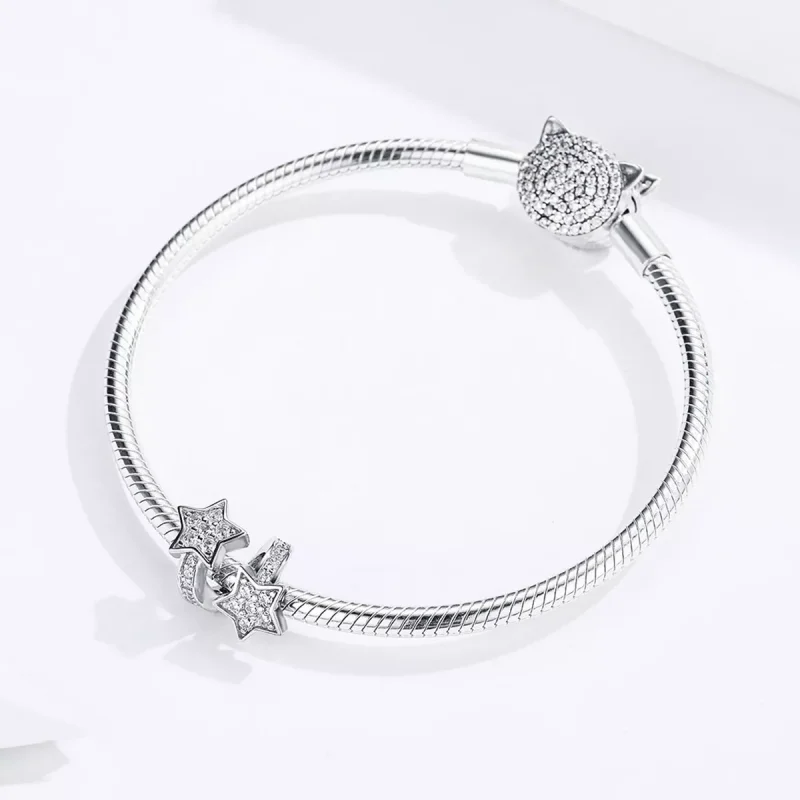(immagine per) Charm tipo Pandora Stelle brillano nel cielo - SCC1244 - Visualizza 3