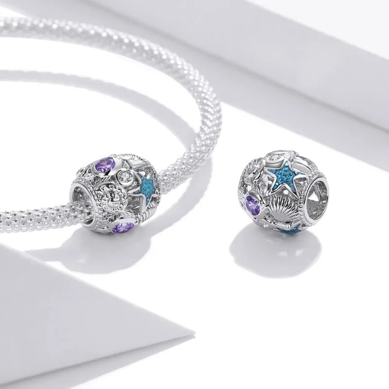 (immagine per) Charm tipo Pandora Stelle E Conchiglia - SCC1805 - Visualizza 4