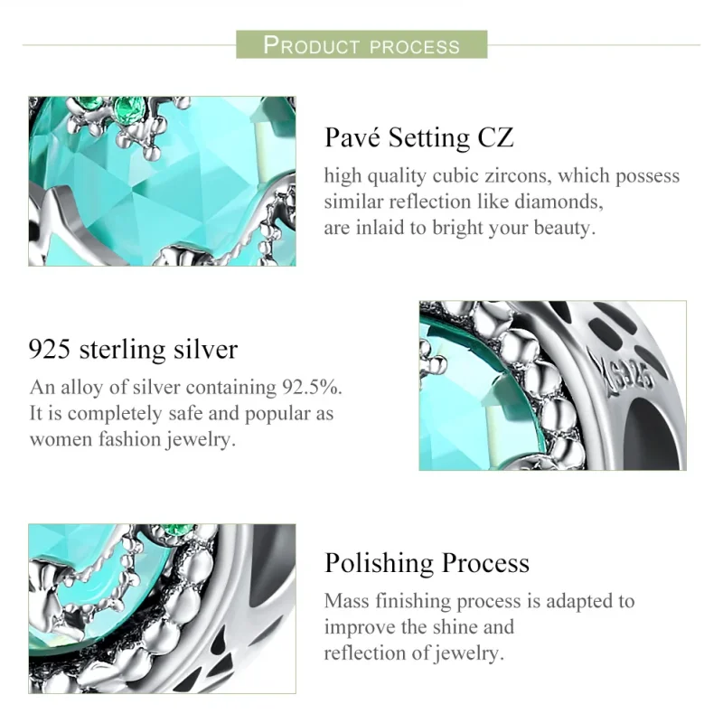 (immagine per) Charm tipo Pandora Stelle luminose - SCC246 - Visualizza 7